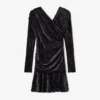 Black Ruched Mini Dress Black Ruched Mini Dress