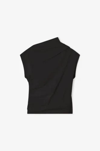 Black Ruched Top