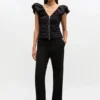 Black Ruched Top