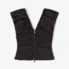 Black Ruched Top