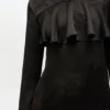 Black Ruffle Mini Dress Black Ruffle Mini Dress
