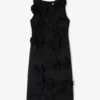Black Satin Bow Dress