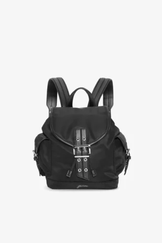 Black Small Bucky Nylon Backpack