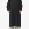 Black Tech Seersucker Oversized Shell Coat Black Tech Seersucker Oversized Shell Coat