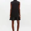 Black Twill Suiting Mini Dress Black Twill Suiting Mini Dress