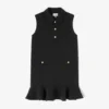Black Twill Suiting Mini Dress Black Twill Suiting Mini Dress