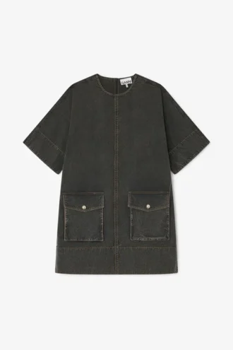 Black Washed Kimono Dress