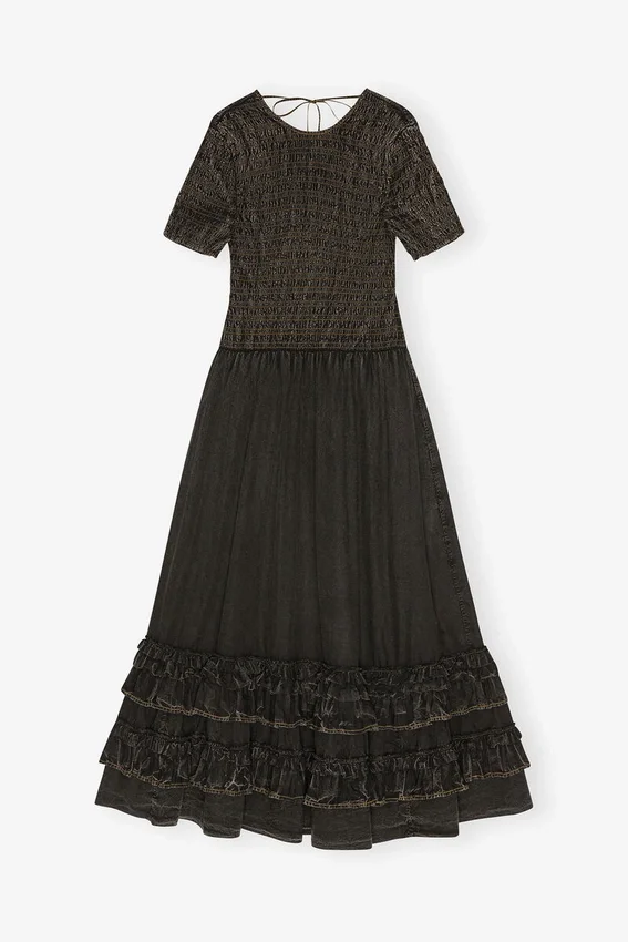 Black Washed Smock Dress Black Washed Smock Dress