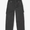 Black Washed Twill Pants