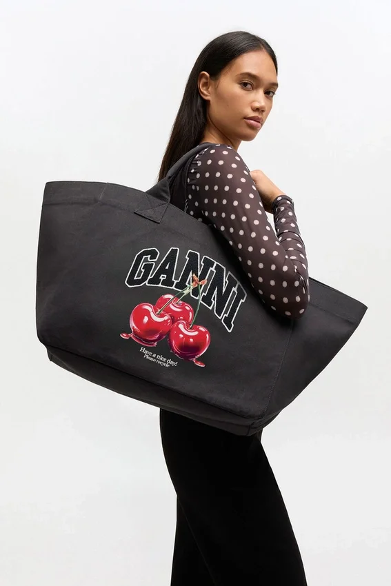 Black XXL Cherry Tote Black XXL Cherry Tote
