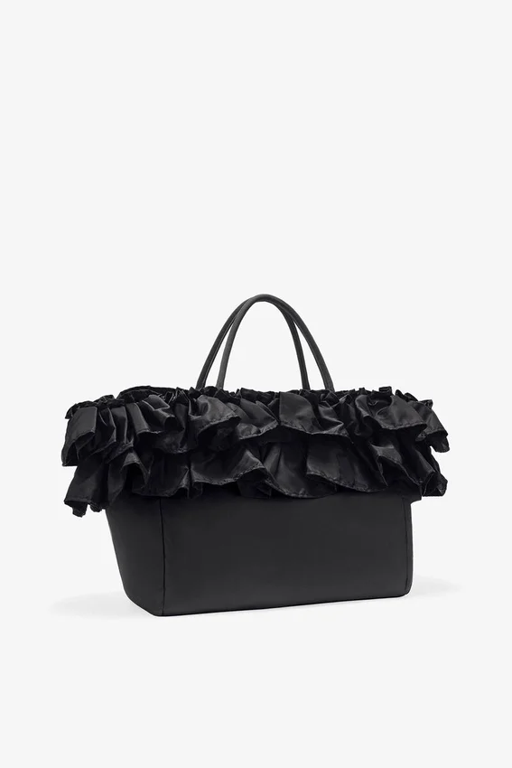Black XXL Ruffle Tote Black XXL Ruffle Tote