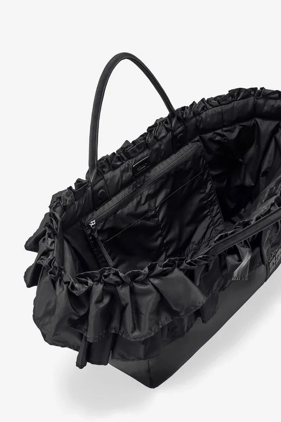 Black XXL Ruffle Tote Black XXL Ruffle Tote