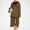 Blazer in Brown Wool Melange