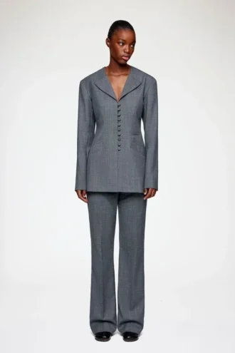 Blazer in Grey Wool Melange