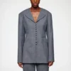 Blazer in Grey Wool Melange