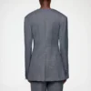 Blazer in Grey Wool Melange