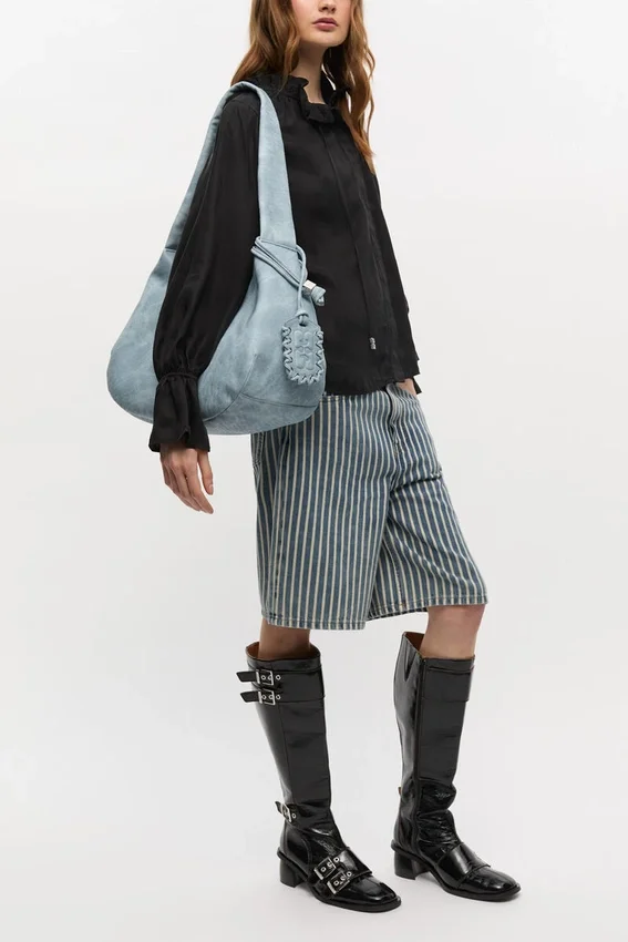 Bleached Medium Hobo Bag Bleached Medium Hobo Bag