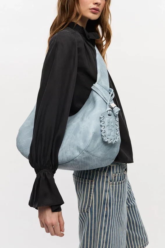 Bleached Medium Hobo Bag Bleached Medium Hobo Bag