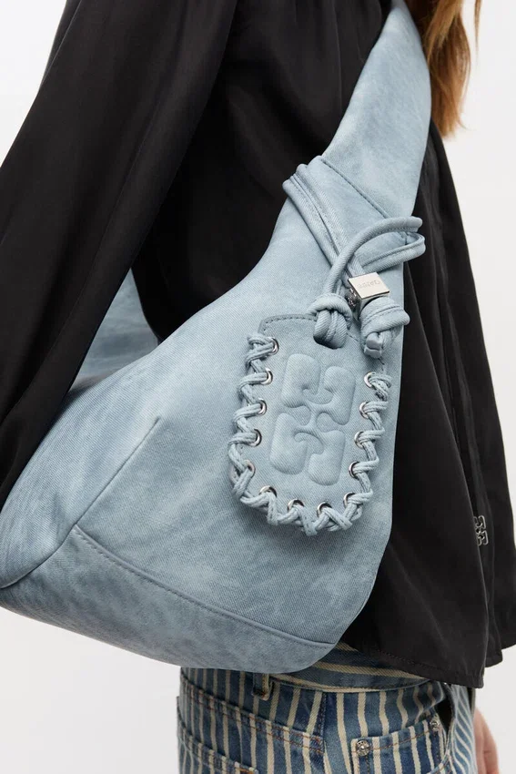 Bleached Medium Hobo Bag Bleached Medium Hobo Bag