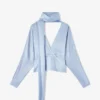 Blouse in Blue Satin