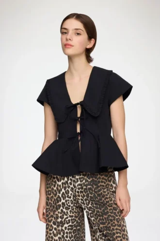 Blouse in Cotton Poplin