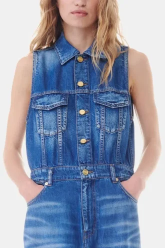 Blue Denim Long Dress