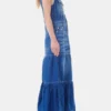 Blue Denim Long Dress