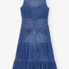 Blue Denim Long Dress