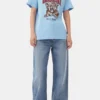 Blue Relaxed Jersey Tiger T-shirt