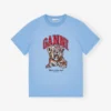 Blue Relaxed Jersey Tiger T-shirt