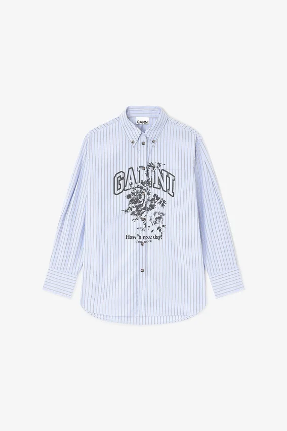 Blue Stripe Logo Shirt Blue Stripe Logo Shirt