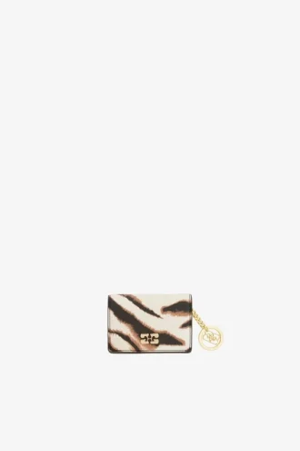 Bou Card Holder With Flap in Zebra