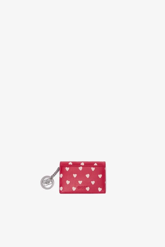 Bou Card Holder With Flap with Dots Bou Card Holder With Flap with Dots