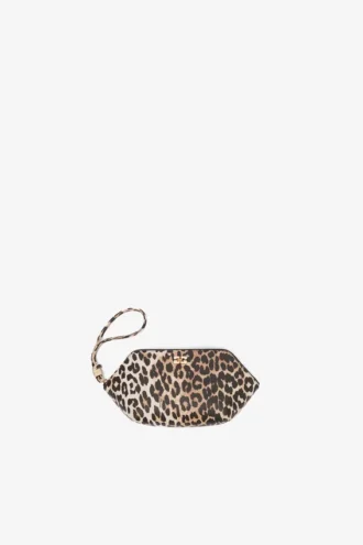 Bou Make Up Pouch in Grained Leopard