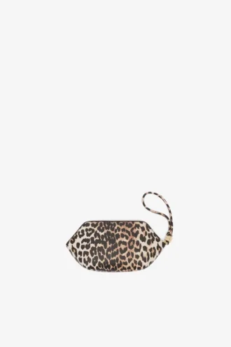 Bou Make Up Pouch in Grained Leopard