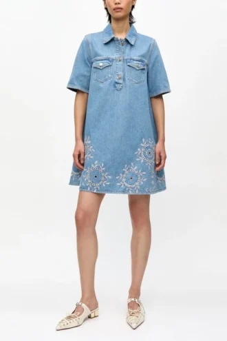 Broderie Anglaise Mini Dress
