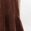 Brown Corduroy Mini Dress