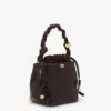 Brown Croco Bou Bucket Bag