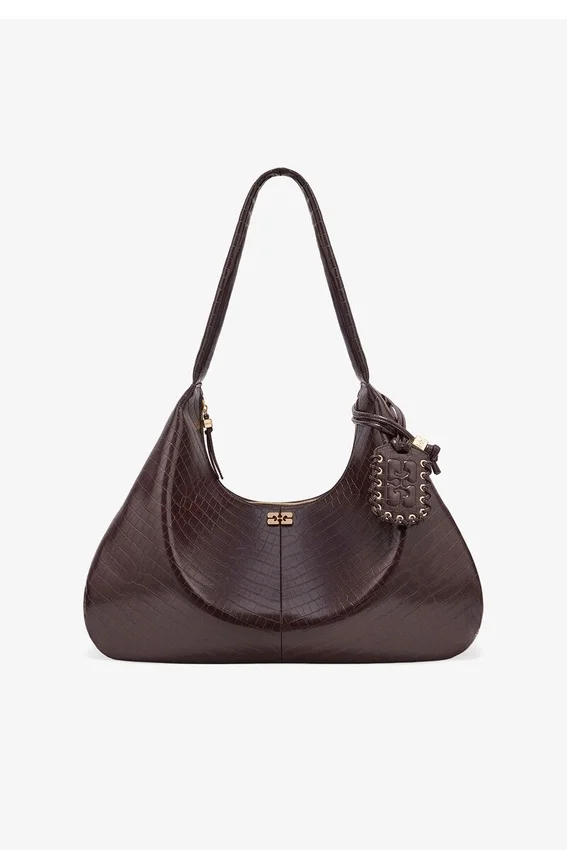 Brown Croco XXL Hobo Bag Brown Croco XXL Hobo Bag