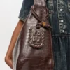 Brown Croco XXL Hobo Bag Brown Croco XXL Hobo Bag