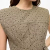 Brown Flock Suiting Corset Mini Dress Brown Flock Suiting Corset Mini Dress