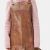 Brown Foil Denim Mini Dress