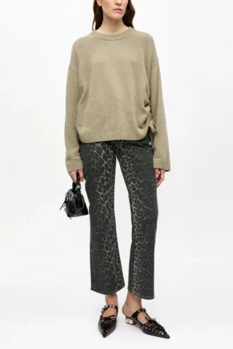 Brown Future Wool Mix Oversized Sweater