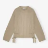 Brown Future Wool Mix Oversized Sweater