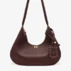Brown Grained Medium Hobo Bag Brown Grained Medium Hobo Bag