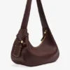 Brown Grained Medium Hobo Bag Brown Grained Medium Hobo Bag