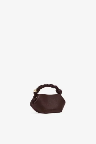 Brown Grained Mini Bou Bag