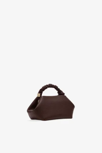Brown Grained Small Bou Bag