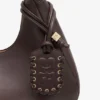 Brown Medium Laces Hobo Bag Brown Medium Laces Hobo Bag