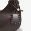 Brown Medium Laces Hobo Bag Brown Medium Laces Hobo Bag